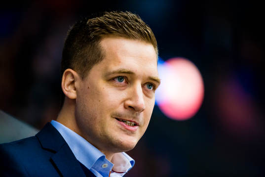 Växjös tränare Sam Hallam