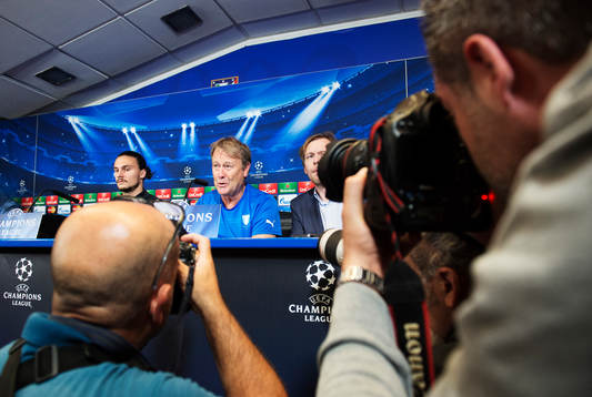 s Erik Johansson och tränare Åge Hareide