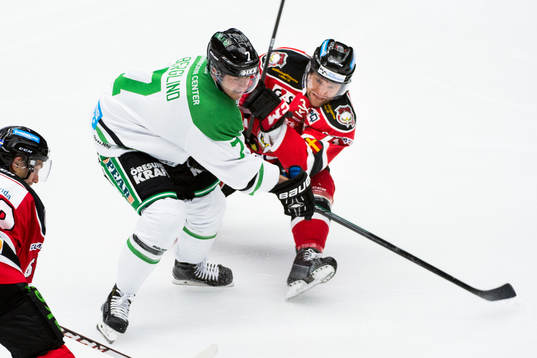 Malmö Redhawks Mathias Tjärnqvist faller