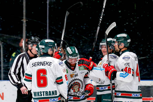 Frölundas Robin Figren jublar