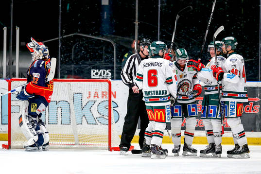 Frölundas Robin Figren jublar