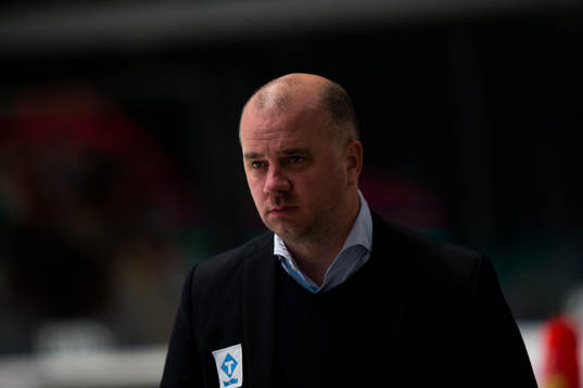 Djurgårdens assisterande tränare Stefan Nyman innan