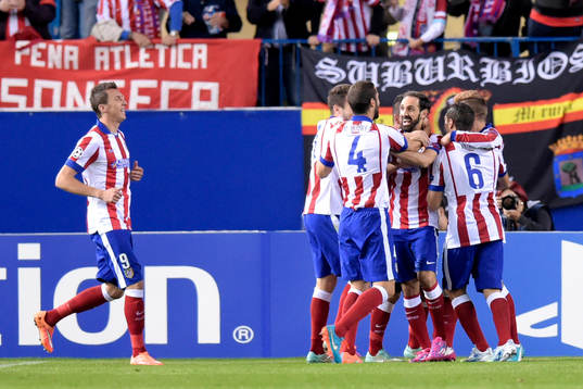 Atletico Madrids Koke jublar