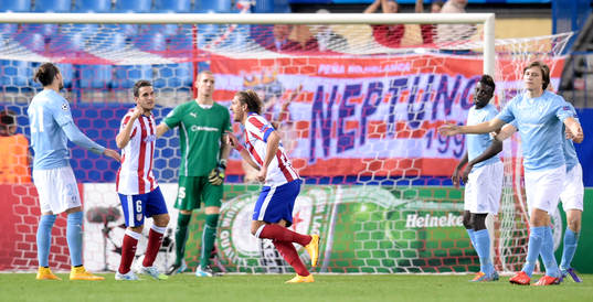 Atletico Madrids Alessio Gerci jublar
