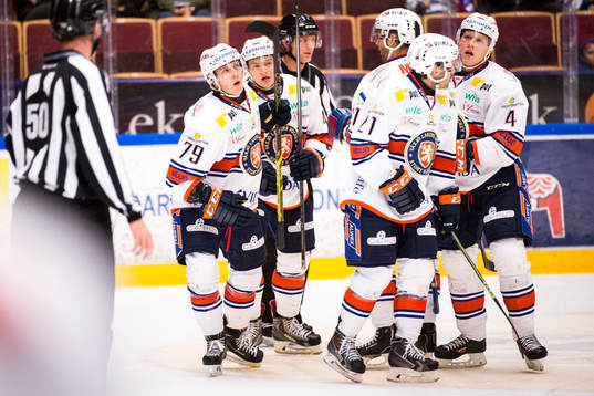 Växjös Patrik Lundh, Rhett Rakhshani, Tomi Kallio ,Cory