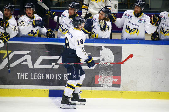 Hv71s Kevin Fiala jublar