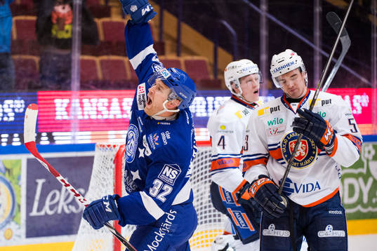 Leksands Jens Bergenström jublar