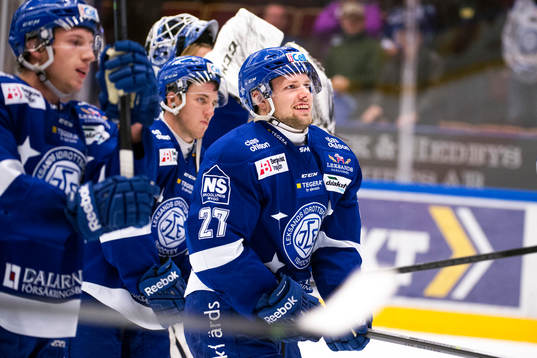 Leksands Viktor Mårtensson jublar