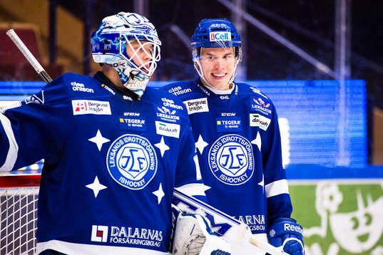 Leksands Leksands målvakt Oscar Alsenfelt och Tomi
