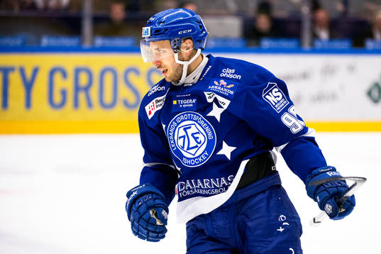 Leksands Fabian Brunnström jublar