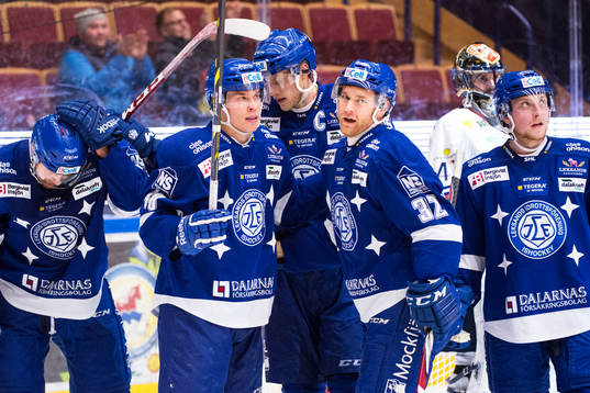 Leksands Mattias Ritola, Tomi Sallinen, Johan Ryno, Jens
