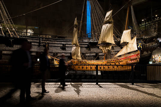 Sammankomst på Vasa museet innan middagen