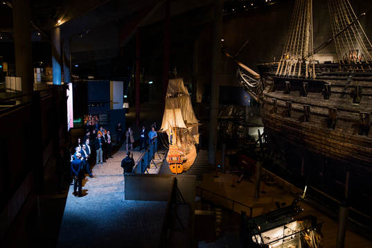 Sammankomst på Vasa museet innan middagen