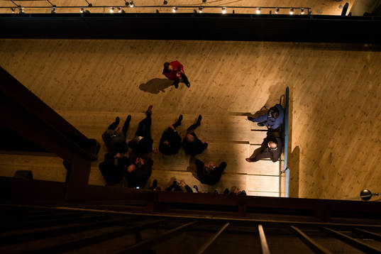 Sammankomst på Vasa museet innan middagen