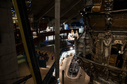 Sammankomst på Vasa museet innan middagen
