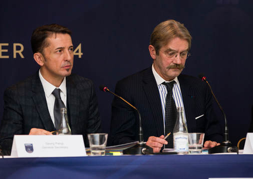 s generalsekreterare Georg Pangl, och ordförande Frederic