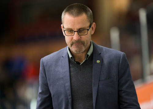 Färjestads tränare Tommy Samuelsson deppar