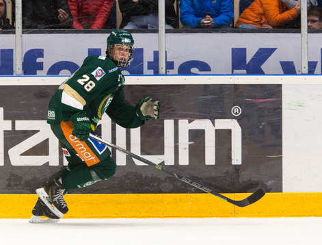 Färjestads Joel Eriksson Ek, son till Färjestads