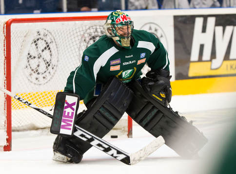Färjestads  målvakt Justin Pogge