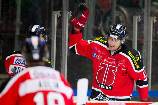 Örebros Marko Anttila jublar