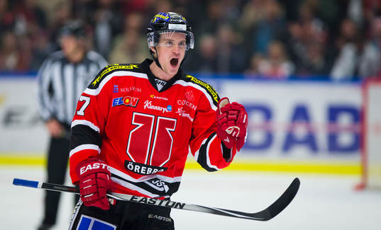 Örebros Stefan Johansson gör 4-3 och jublar
