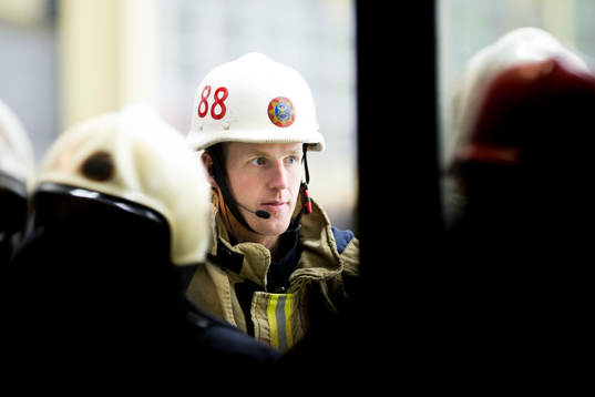 Brandmän på plats