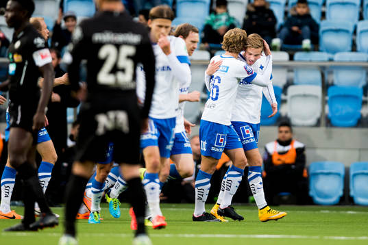 Norrköpings Alexander Fransson kramar om Christoffer Nyman