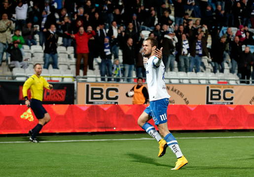 Norrköpings Emir Kujovic jublar