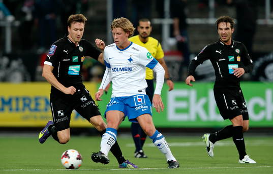 Örebros Marcus Pode och Norrköpings Alexander Fransson