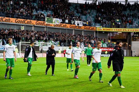 Hammarbys spelare deppar