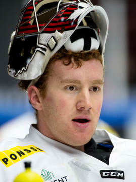 Asplövens målvakt Daniel Spence