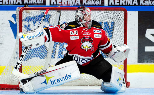 Malmö Redhawks målvakt Jonas Gunnarsson