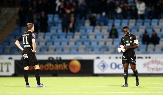 Örebros Marcus Pode och Alhassan Kamara deppar