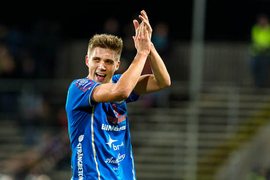 Halmstads Mikael Boman blir utbytt med 10 minuter kvar och