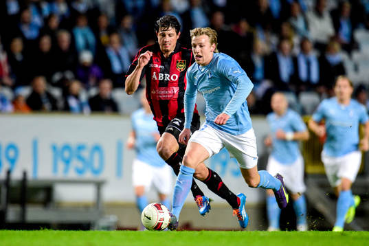 Malmö FFs Emil Forsberg och Brommapojkarnas Gabriel