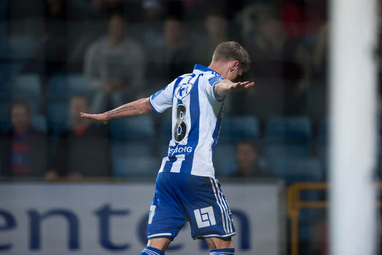 IFK Göteborgs Sören Rieks har gjort 0-3 och jublar i