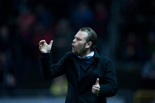 IFK Göteborgs tränare Mikael Stahre  i matchen i