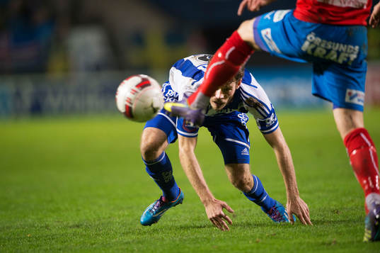 IFK Göteborgs Emil Salomonsson  i matchen i allsvenskan i