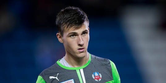 Helsingborgs målvakt Andreas Linde i matchen i allsvenskan