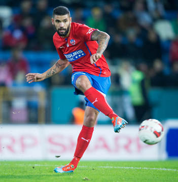 Helsingborgs Viktor Palsson i matchen i allsvenskan i