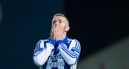 Kjetil Waeheler  i matchen i allsvenskan i fotboll mellan