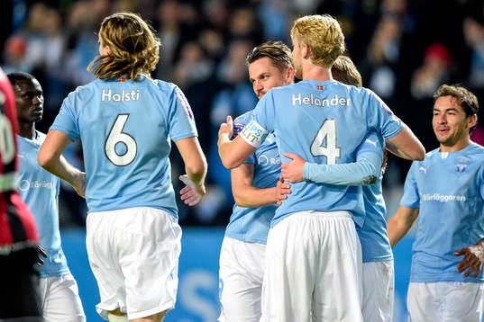 Malmö FFs Emil Forsberg jublar