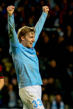 Malmö FFs Emil Forsberg jublar
