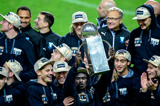 Malmö FFs Enock Kofi Adu jublar