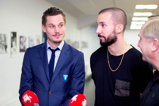 Malmö FFs Markus Rosenberg och Guillermo Molins