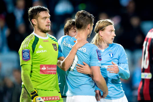 Malmö FFs Markus Rosenberg, Emil Forsberg och Simon Thern
