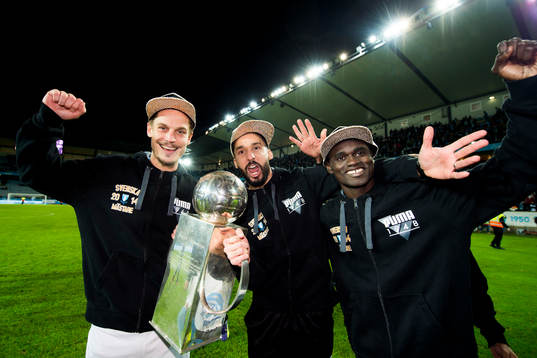 Malmö FFs Markus Rosenberg, Guillermo Molins och Enock