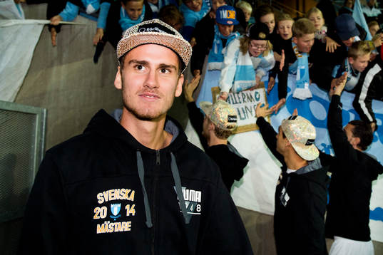 Malmö FFs Johan Hammar är Svensk Mästare med Malmö FF