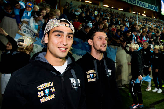 Malmö FFs Amin Nazari och Agon Mehmeti är Svenska