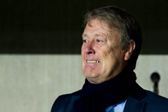 Malmö FFs tränare Åge Hareide sammanbiten